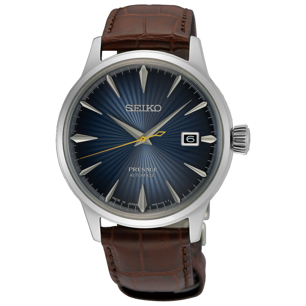 Seiko orologio analogico automatico uomo con cinturino hot sale in acciaio inox snzf15k1